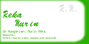 reka murin business card