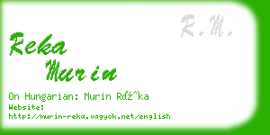 reka murin business card